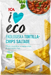 Tortillachips Lättsaltade Ekologisk