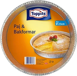 Paj & bakformar Runda 23cm 4-p
