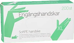 Handskar Xl Engångs Softpe Puderfri