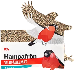 Vildfågelmat Hampfrön