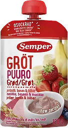 Grötklämmis Jordgubb & banan 6 Mån