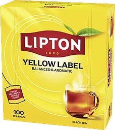 Svart te Yellow Label 100-pack