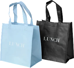Lunchbag Lunch svart/blå