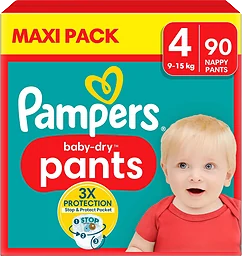Byxblöjor Baby Dry Pants Strl 4 9-15kg 90-p