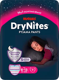 Dry Nites Girl 8-15 År