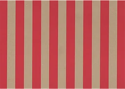 Julpapper Bred Rand Röd 0,7x3 m