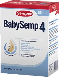 Mjölkdryck BabySemp 4 Från 18m 800g
