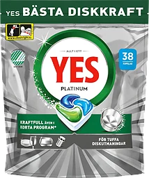 Diskmaskinstabletter Platinum All In One 38-p