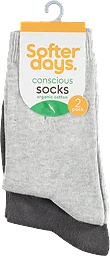 Strumpor Organic Cotton Grå 37/40 2-pack