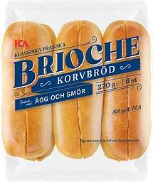 Brioche Korvbröd 6-p