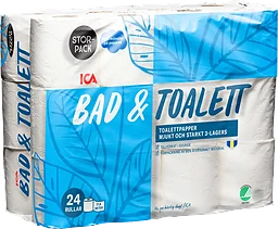 Bad & Toalett Toalettpapper 24-p Miljömärkt