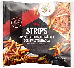 Strips Sötpotatis Morötter och Palsternacka