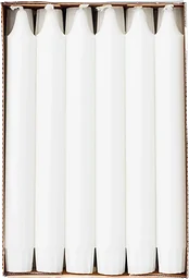 Kronljus Vit Stearin 20cm 30-p