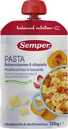 Pasta Butternutpumpa & sötpotatis 6 Mån