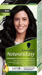 Natural 590 Ebenholts Svart Permanent Hårfärg