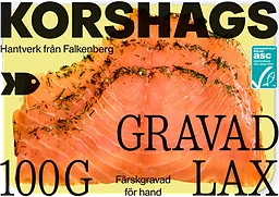 Gravad laxfilé skivad