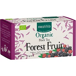 Te svart Forest Fruit Ekologisk 16-p