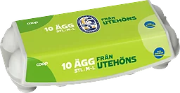 Ägg 10-pack M/L Frigående utomhus