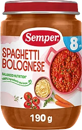 Spagetti med köttfärssås Från 8m