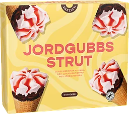 Jordgubb Strut Glass