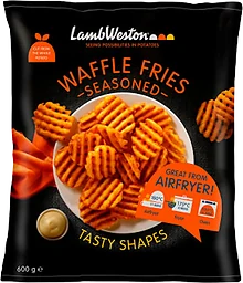 Pommes frites Waffle Fries Kryddad Fryst Lamb Weston