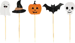 Partypicks Halloween 6,5cm 25-p