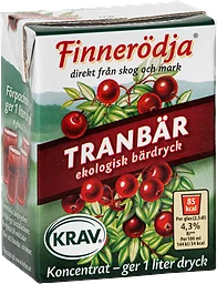 Tranbärsdryck Koncentrat Ekologisk KRAV