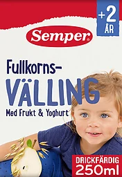 Fullkornsvälling Frukt & yoghurt Drickfärdig Från 2år
