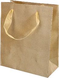 Presentpåse Guld Relief 19x22 cm