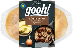 Färdigmat Köttbullar Potatismos och Gräddsås