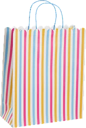 Presentpåse Randig 26x31 cm