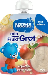Barnmat Min Frukt gröt äpple, banan & havre 6m