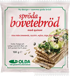 Bovetebröd Spröda med Quinoa Glutenfri