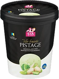 Gräddglass Vår Finaste Pistage SIA Glass
