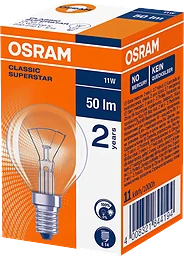 Klotlampa 50lm E14 11w Classic Superstar