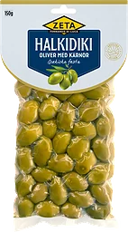 Halkidiki Grekiska Fasta Oliver med Kärnor