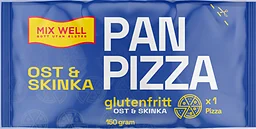 Glutenfri Pan pizza Ost & skinka