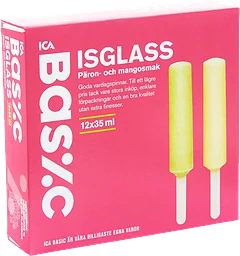 Isglass Päron & mango 12-p 420ml