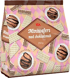 Miniwafers med choklad