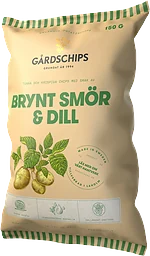 Potatischips Brynt Smör & Dill