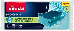 Skrubbsvamp med grepp Pro Clean 3-p