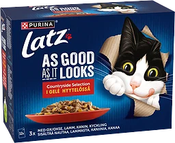 Kattmat Agail Countryside Selection i géle 12-p