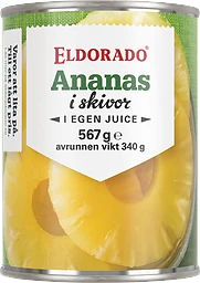 Ananas Skivad i Egen Juice