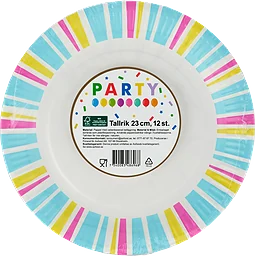 Tallrik 23Cm Party