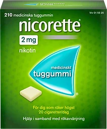 Medicinskt tuggummi 2mg 210-p