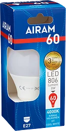 Led Normal 806lm E27 60w Kallvit