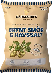 Chips Brynt smör & Havssalt