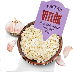 Vitlök Hackad