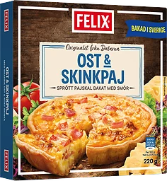 Ost & Skinkpaj Fryst/1 Port