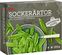Sockerärtor Fryst